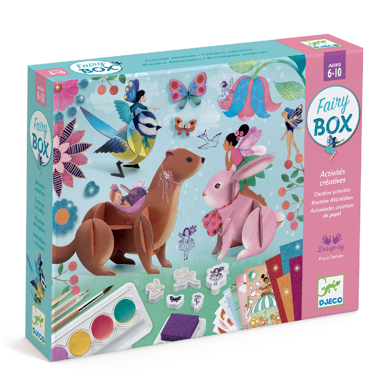 Djeco Fairy Box kreatív műhely 6 technikával gyerekeknek