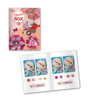Djeco Flower Box kreatív készlet útmutatófüzete